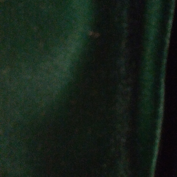 Emerald green long velvet dress, gown. Vintage, handmade - Picture 5 of 15